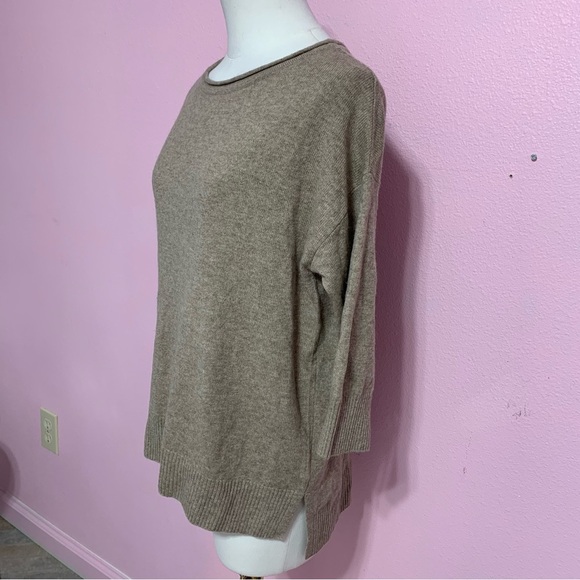 Joie Cozy Wool/Cashmere Tan Sweater Top S - Picture 4 of 8